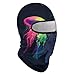 Fashion Breathable Astronaut Space Trippy Galaxy Planet Colorful Jellyfish Full Face Mask, Sun Protection Ski Mask, Face Cover for Outdoor Motorcycle Riding Sports