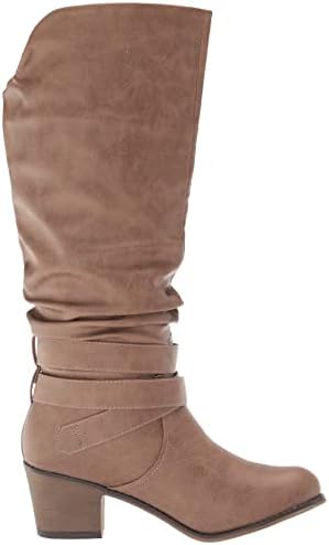 Journee Collection Womens Late Slouchy Knee-High Boots Taupe 10 Medium (B,M) | Image 5