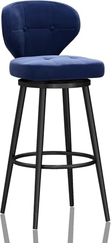 Tabouret de bar velours gris d'une élégance rare pour intérieur raffiné
