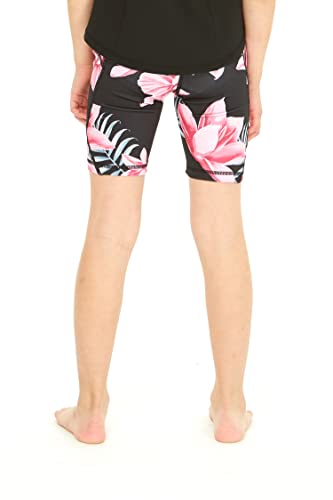Girl's Hawaiian Athletic Sportswear Bike Shorts in Floral Patterns2