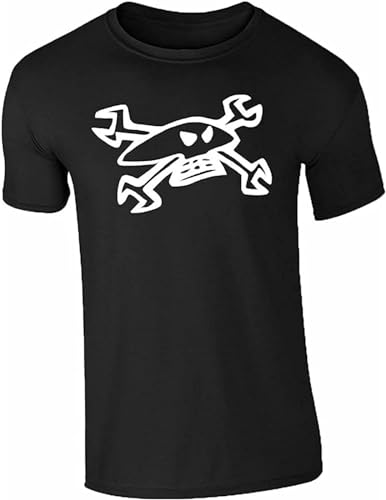 ZHUNZE Guy Martin Spanner Skull T Shirt Motorcycle Bike Sports Racing Gift Men Top Black Size L