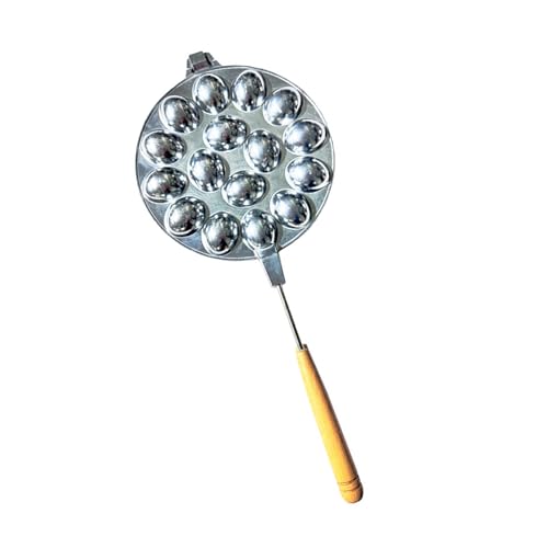 Wooden Handle Cookie Maker 16 Hole Waffles Baking Pan Nut Pastries Aluminum Alloy Bakewares Kitchen Gadgets Cookie Mold