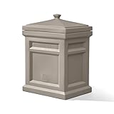 Step2 Express Parcel Delivery Box, Large Outdoor Package Bin with Lid, Weather-Resistant, Mocha