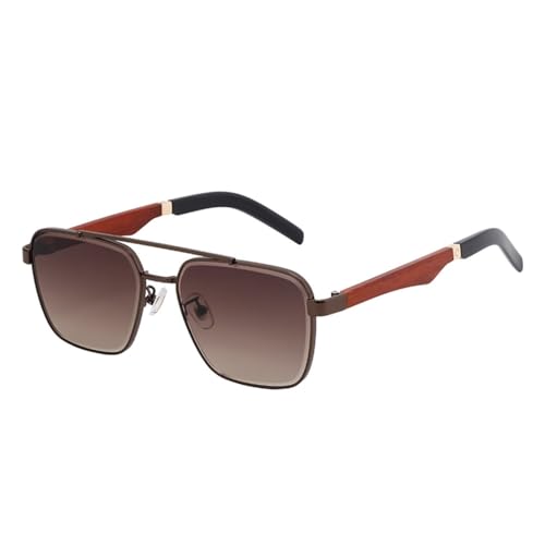 Lunettes de soleil carrées vintage LVTFCO pour homme avec protection UV400