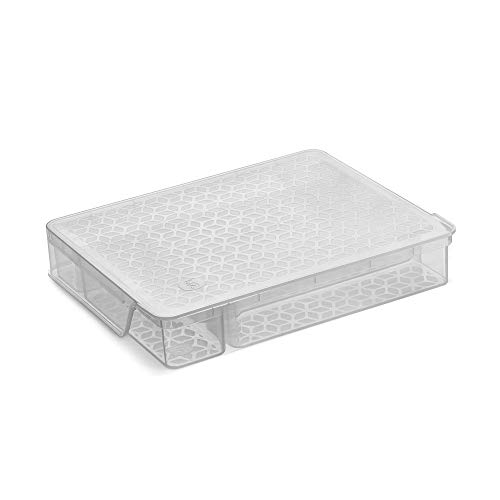 Porta Talheres Organizador Gaveta Multiuso Tampa Translúcido