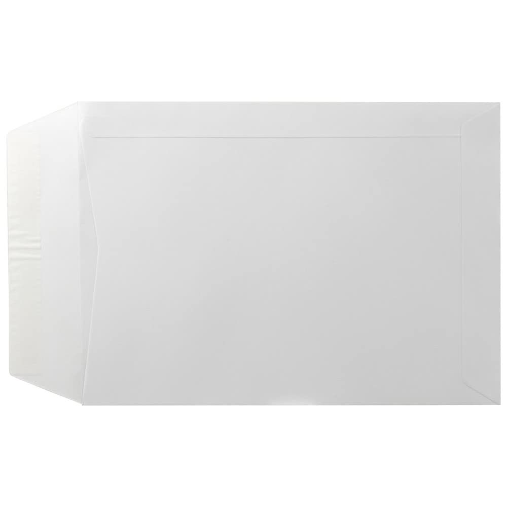 Sobre liderpapel bolsa blanco 310x410 mm solapa tira de silicona papel offset 100 gr caja de 250 unidades