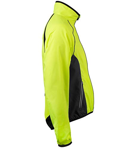 | Men's Packable Windproof Jacket | High Visibility Safety Yellow Windbreaker3