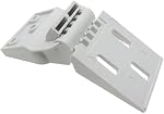2 PCS les charnières en plastique de congélateur, 3 Trous, Pliage, Compatible avec le congélateur de la poitrine petite, universel, 95-110 , blanc, ABS Plastique