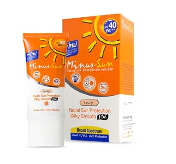 Minus-sun Facial Sun Protection Spf40pa+++25g.,silky Smooth Cream by Thailand