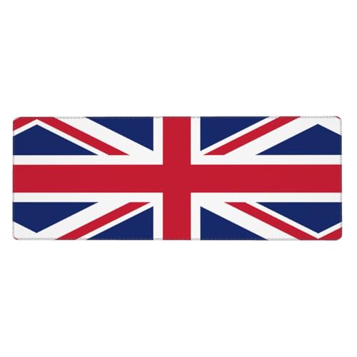 Tapis de souris imprimé drapeau britannique avec surface lisse géante 30x80 cm