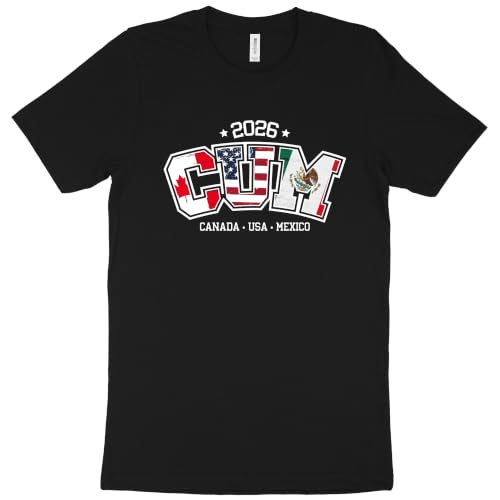 2026 Soccer Tournament Shirt C.U.M Host Nations Fan Tee North America Unisex Men Women Novelty Soccer Gift Idea Black