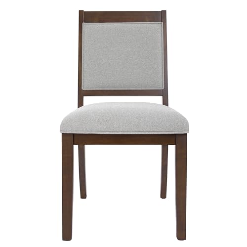 Image of HomePop Open Back Dining Chair - Gray Solid Woven (Set of 2)