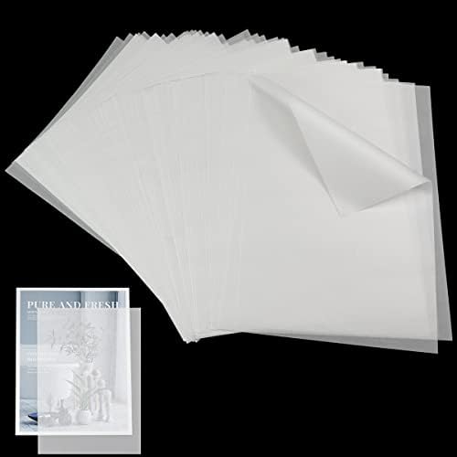 100 sztuk przezroczystego papieru, Suofuolef A4 210 x 297 mm, kalka do szkicowania, pauzowania, pakowania, rysowania