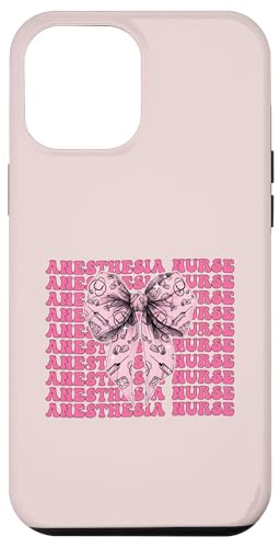 Anesthésie Infirmière Anesthésiste Injection Fille Coquette Bow Coque pour iPhone 12 Pro Max