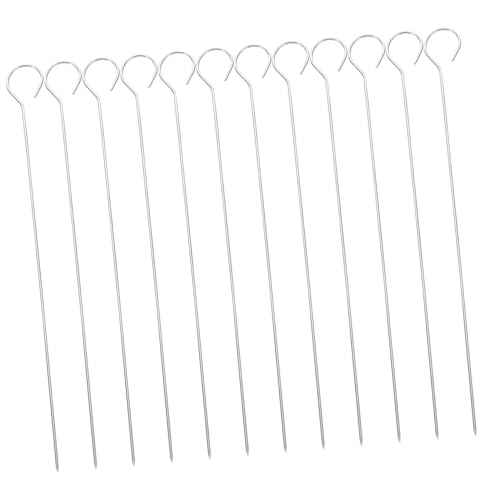 BESTYASH 25 piezas Brochetas Inoxidable Reutilizables para Barbacoa de para Kebab y Asados Fáciles de Limpiar y Almacenar