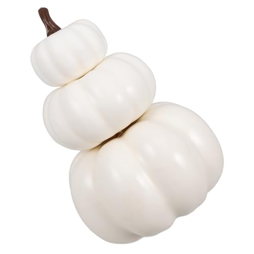 STOBAZA simulazione artificiale piccole zucche artificiali simulare Halloween piccolo Ornamentale arredamento simulato schiume decorazione Schiuma bianca