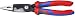 Knipex Tools 13 82 8, 6 in 1 Electrical Installation Pliers with Comfort Grip Handle, Red and Blue