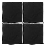 COLLBATH Paquete de 4 Paños Borradores Magnéticos de Microfibra para Pizarra Blanca, Paños de Limpieza Reutilizables en Negro, Borradores de Borrado en Seco para Hogar, Oficina y