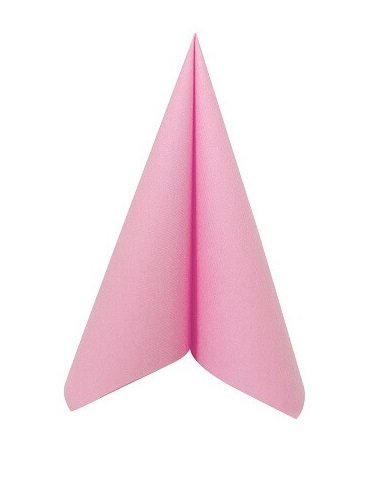 NAPMODERN Serviette Voie sèche, 40 x 40 cm, Paquet de 25. Rose