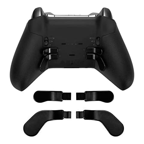 Controller Paddles Premium Edelstahl Metall Material 4 Stück für Elite Controller Paddles Kompatibel mit für Xbox One Elite Wireless Controller Series 2.(Schwarz) Cover