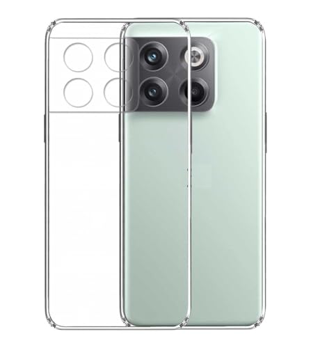 Image of COVERBLACK Soft Rubber Silicon Clear Back Cover Compatible Model for OnePlus 10T 5G - Transparent
