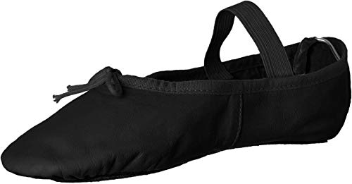 Leo Girls Ballet Russe Dance Shoe, Black, 9.5 Toddler