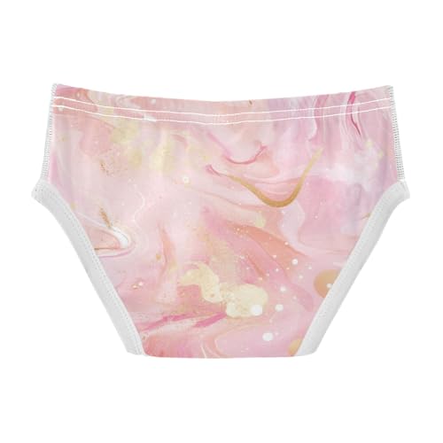 KLL Gold Glitter Pink Marble Boys Toddler Pure Cotton Nighttime Underwear Cute Children Panties2