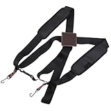 Mikinona Verstellbarer Trommelgurt aus Polyester mit Lederdetails Schnellverschluss für Afrikanische Djembe Komfortabler Tragegurt für Erwachsene Trommelzubehör für Snare und Handtrommeln