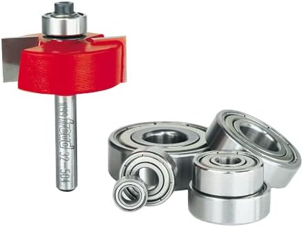 Freud 32-504: flush, 1/8",1/4",5/16",3/8",7/16",1/2" Depth Rabbeting Bit with Bearings