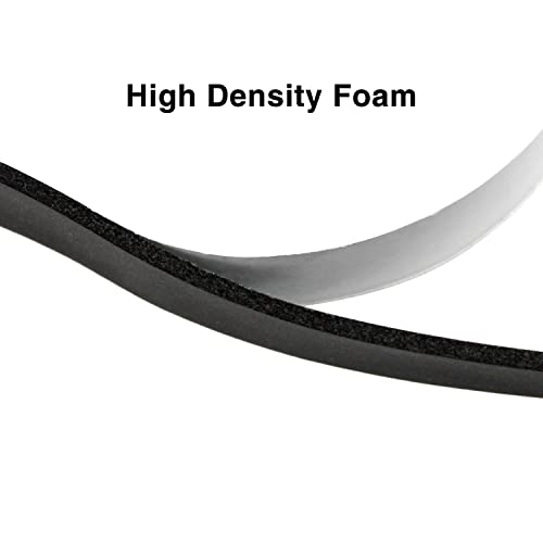 Foam Insulation Tape 1" W X 1/8" T X16.5Ft X 2 Rolls Weather Stripping For Door And Windows Seal With Adhesive Ac Unit High Density Stripping Strips For Gaps #TOP2