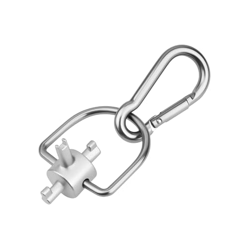 Aecsze HVAC Tools Locking Cap Key for R410A R22 Refrigerant 3-in-1 Valve Core Removal Tool Multi-Function HVAC Refrigerant Service Key for AC; Equipment Repair Tamper-Resistant