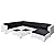 GOLINPEILO 8-Pieces Patio Furniture Sets Rattan Wicker Outdoor Sectional Furniture Set Conversation Sofa Set with Tea Table & Thick Cushion, Poly Rattan White