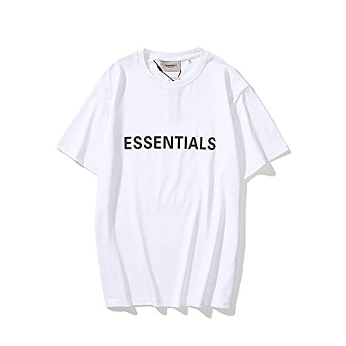 Fear of God Essentials T-Shirt 100% Men and Women Essentials Loose Quality T -Shirts Summer Hip-Hop Movement Cotton T Shirts X-Large