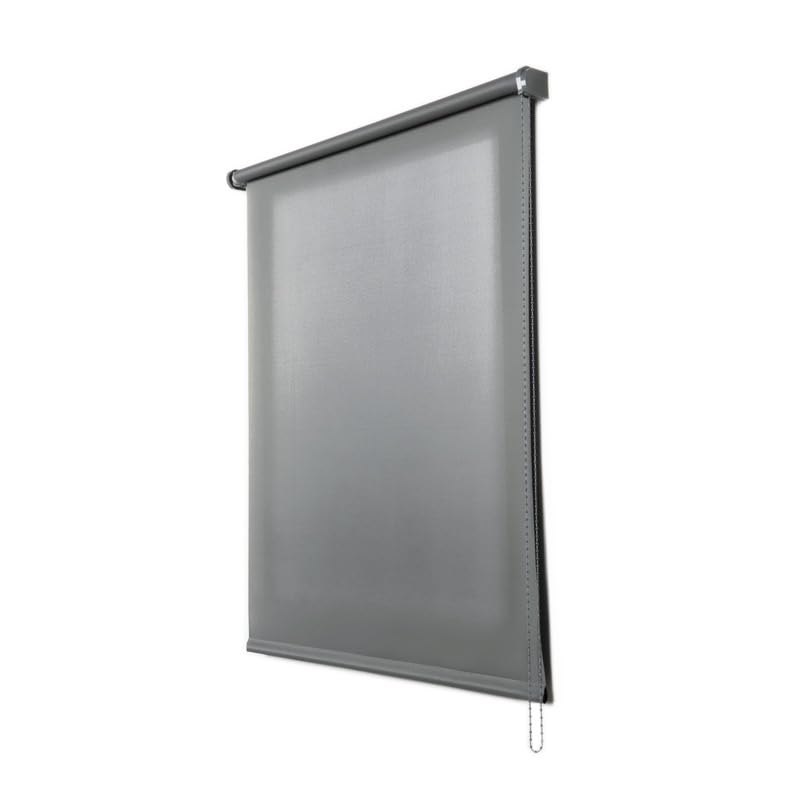 STOR PLANET | Tende Filtranti Transparenti, Tenda a rullo per Interni, Tende per Cucina, Soggiorno, Camera da letto. Per Finestra e Porta, Installazione Facile | Grigio Asfalto, 160x180cm