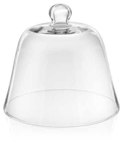 IVV Glassware 6976/1 Le Campane Cake Pie Pastelería Queso Cúpula, vidrio, Le Campane, claro, 9.5-inch x 10.25-inch
