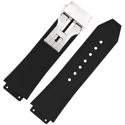 Big Bang Rubber Frosted 25mm Silicone Watch Bands Replacement Compatible for Hublot 19mm*25mm*22mm Big Bang Replacement Watch Strap Wirstband With Mental Buckle For Men and Women