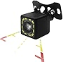 Yonput 1 Pack HD Car Backup Camera, Waterproof 12 LED Light Night Rear View Reversing Camera, 170 Degree Wide View Angle License Plate View Camera, for Cars, SUV, Trucks, RV (Black)