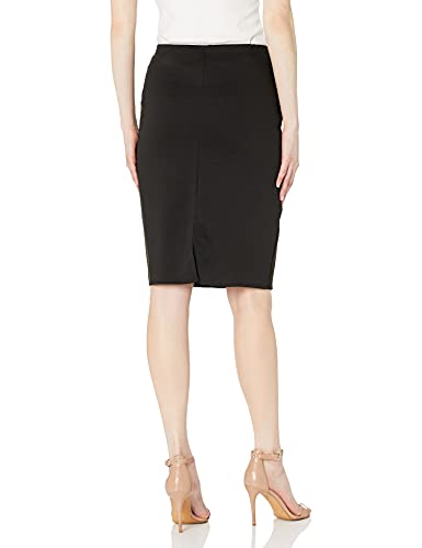 Star Vixen Women's Below-Knee Pencil Skirt with Back Slit, Black, Medium2