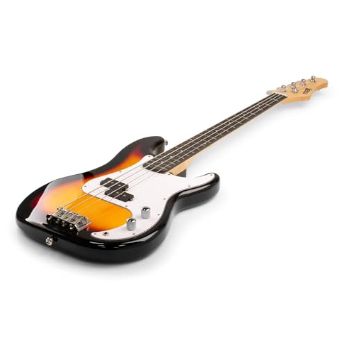 MAX Gigkit Electric Beginner Bass Guitar Pack in Sunburst Finish – Ideal Learner Bass Guitar Starter Pack with 15W Amplifier, Accessories, & 6 Months Lessons – Perfect for Beginners - Image 4