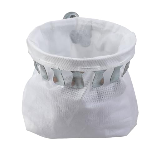 Cueillette de fruits avec dents en métal en acier inoxydable - Portable - Avec sac pour la récolte de jardin, le positionnement de collecteur de ferme