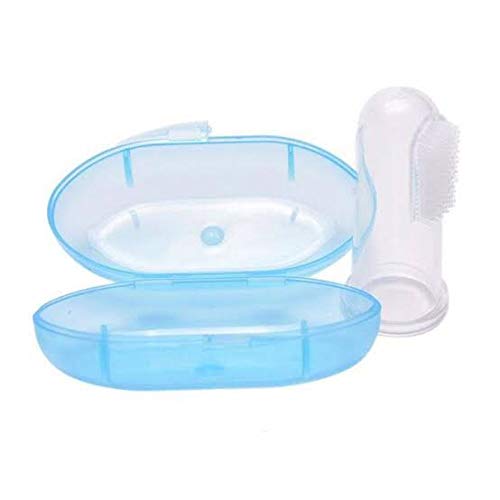 KIT 3 Itens - 01 Alimentador Frutinha Rosa Buba + 01 Dedeira Massageadora + 01 Kit Escovas de Mamade