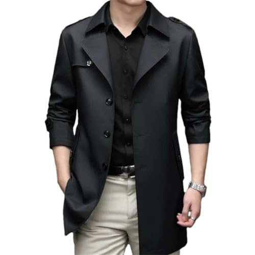 Veste longue décontractée pour homme pour adopter un style rétro britannique élégant