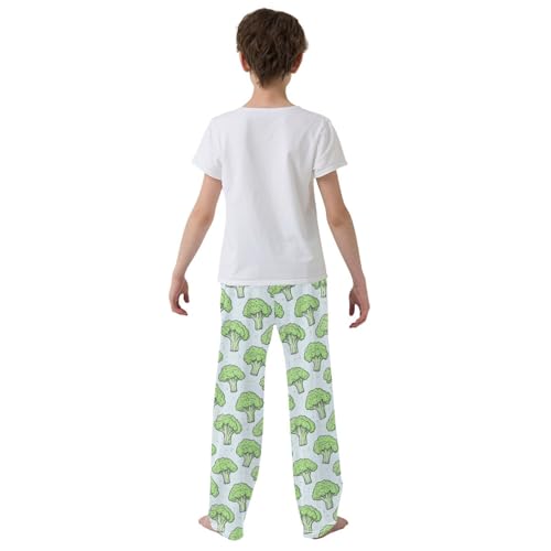 Pajama Pants Broccoli Green PJ Bottoms Sleepwear Lounge Sleep Pant with Pockets3