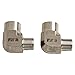 2 304 Stainless Steel 90 Degree Elbow Adapter, 3/8 Inch NPT Male to Female Connector Industrial Applications