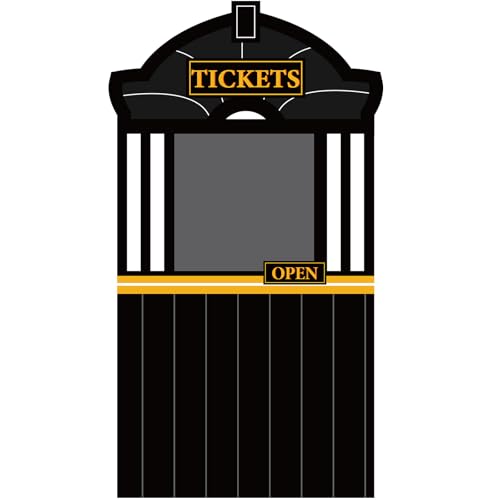 Train Ticket Hall Door Banner for Train Birthday Party Decoration