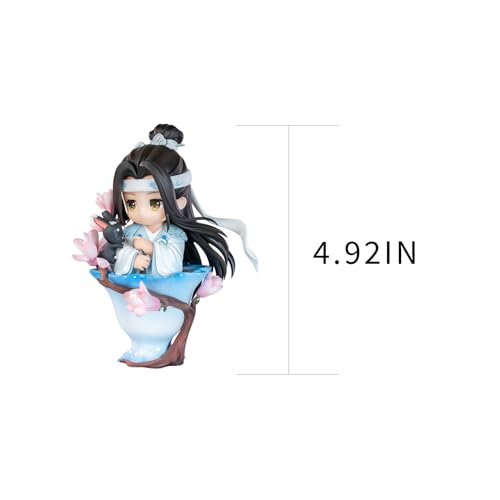 Image of Anime Blind Box, Cute Mo Dao Zu Shi Porcelain Flowers Series Wei Wuxian LAN Wangji Blind Box Figure, Collectable PVC Figure for Birthday Gifts