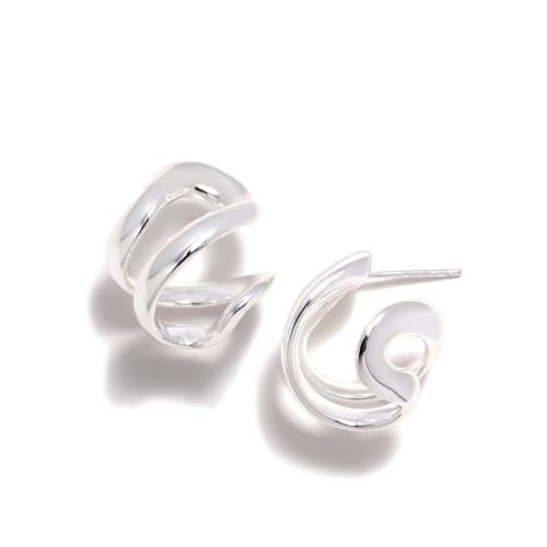 Pendientes Criollas Pertegaz Plata Ley 925m mujer ESPIRALES 19mm.