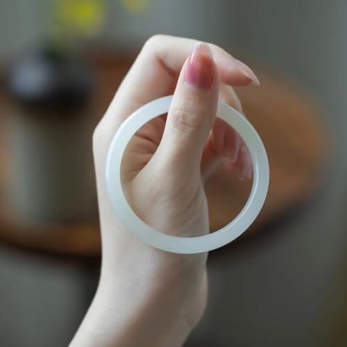 Large Size 52-68mm Jade Bangle Bracelet for Women, Natural Gemstone Jewelry Good Luck Gifts3