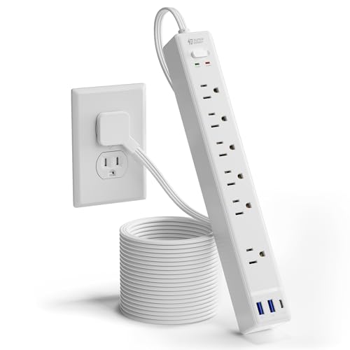 Are Home Theatre Power Managers Worth It? (2023) 10Ft Extension Cord with Multiple Outlets, SUPERDANNY Flat Plug Surge Protector Power Strip 10 Ft...