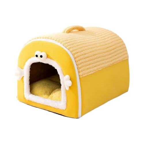 simerlook ペットベッド 冬用 ペットハウス 室内 ドーム型 2way 犬猫用 折りたたみ可 犬/猫ハウス オールシーズン 可愛い 滑り止め ふわふわ クッション付き ぐっすり眠れる 猫犬用 快適 保温 寒さ対策 寝床 冷暖房 ペット用品 (XXL